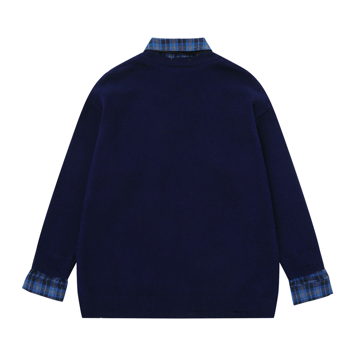 Collar patch embroidery design sweater