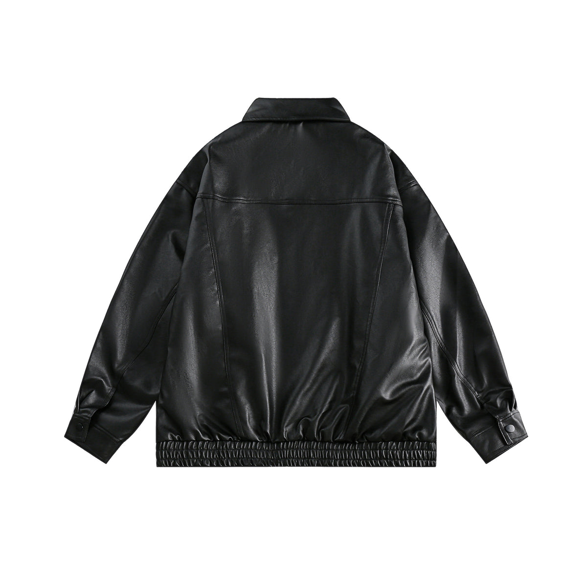 PU leather jacket loose jacket