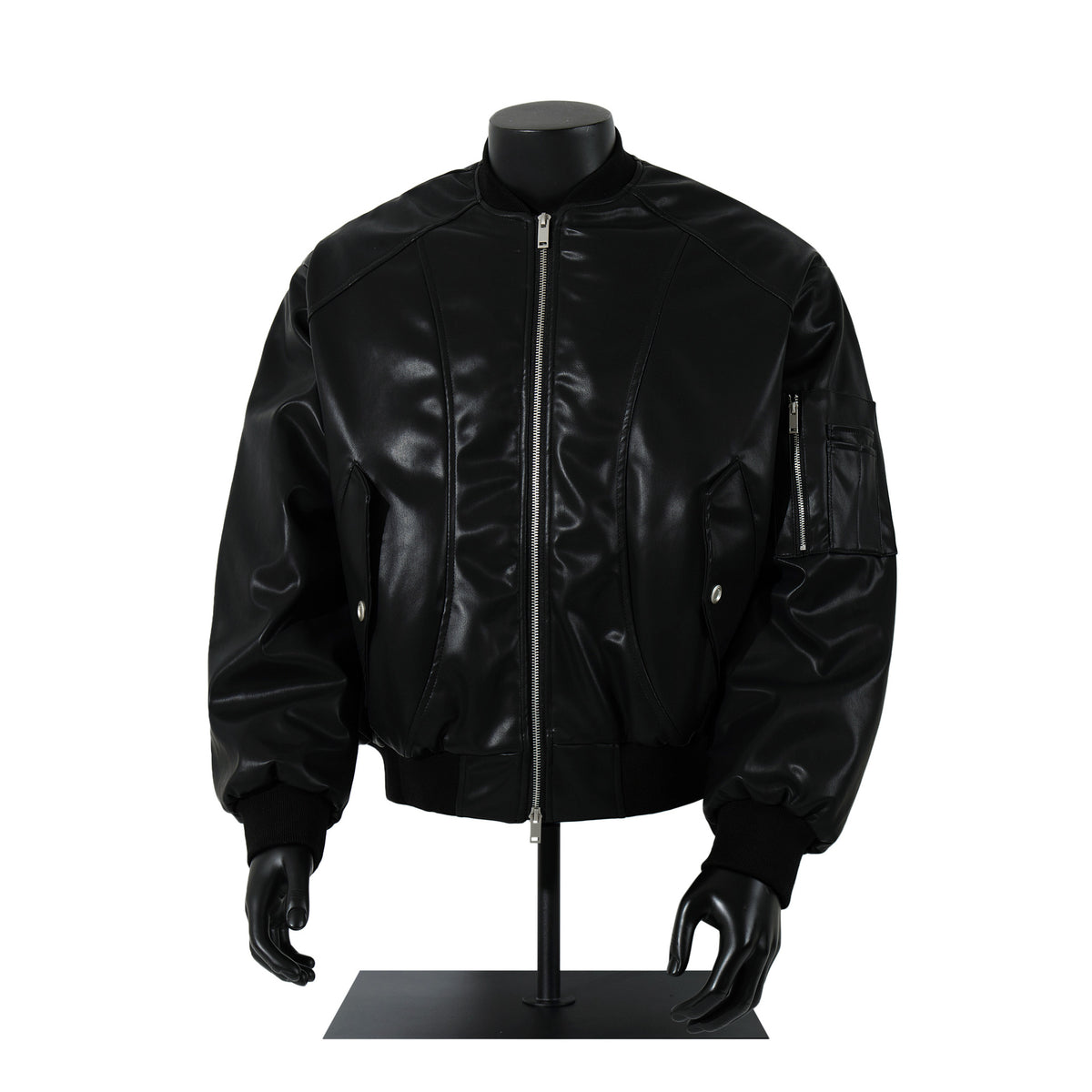 Leather jacket autumn and winter cotton jacket