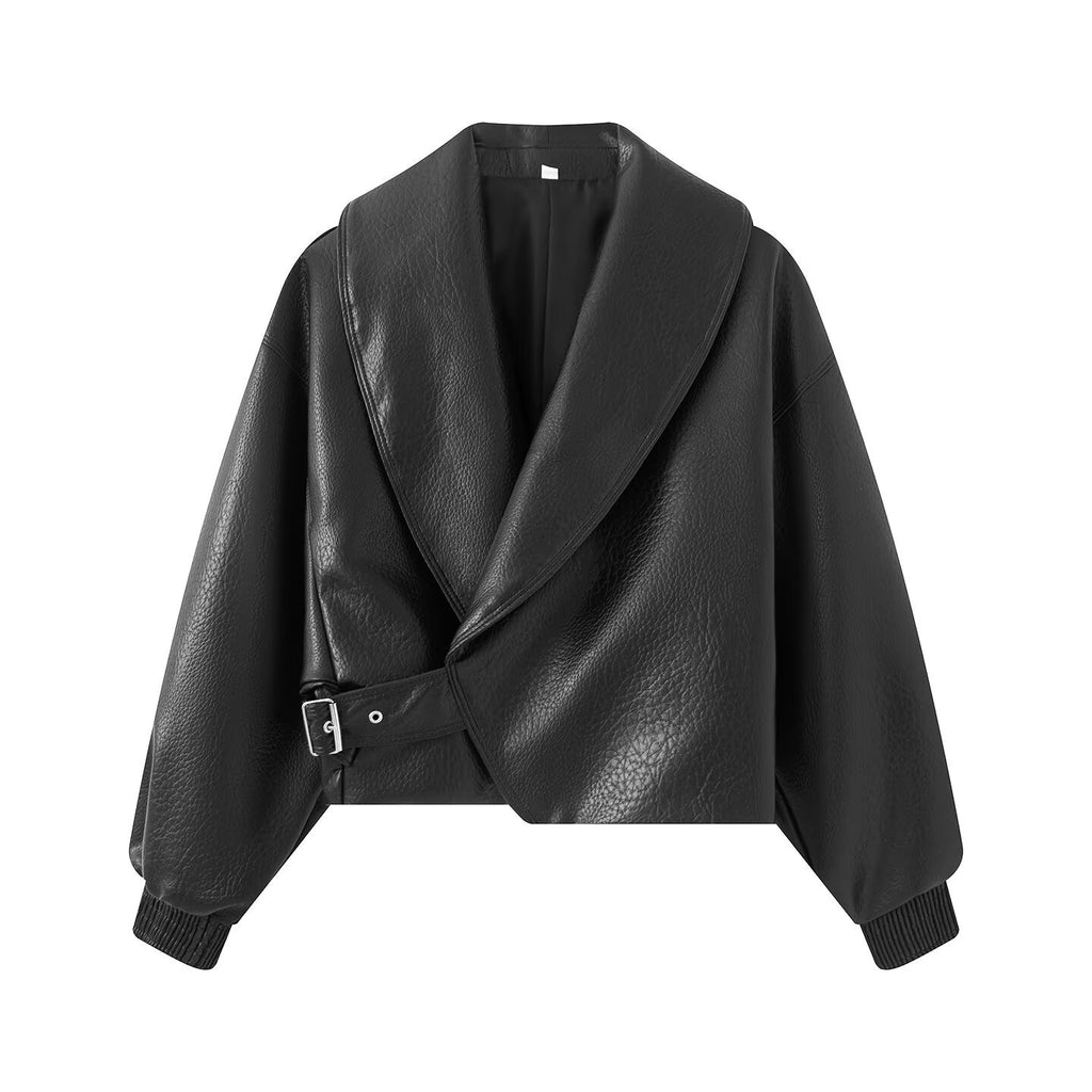 Long sleeved lapel jacket