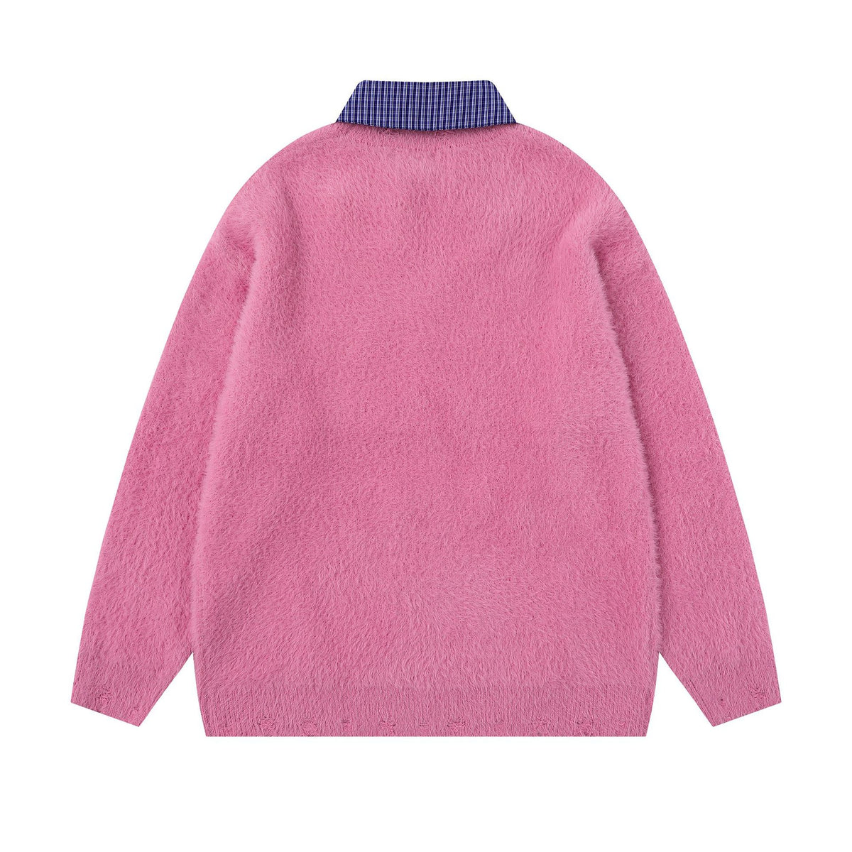 Detachable shirt collar sweater