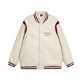 Color blocked baseball jacket