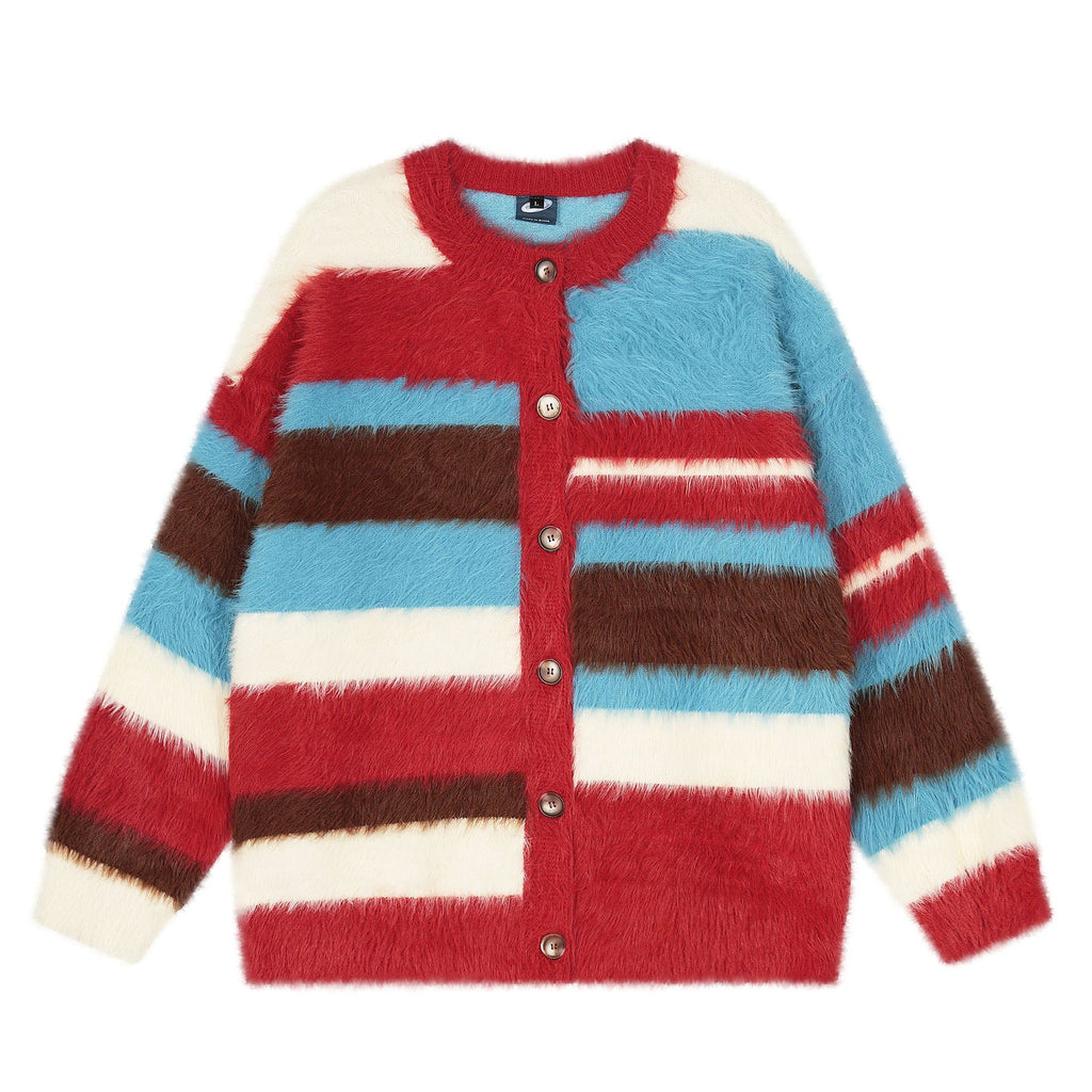 Colorful square cardigan jacket