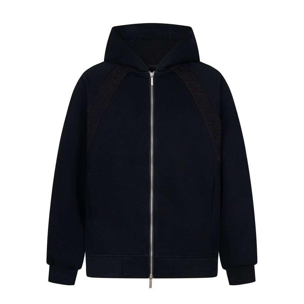 Double zipper cardigan jacket