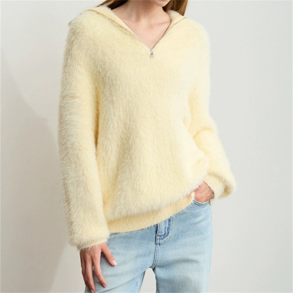 High neck sweater for women