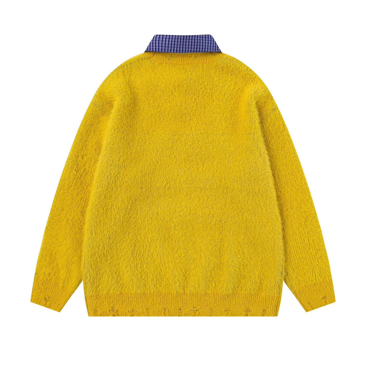 Detachable shirt collar sweater