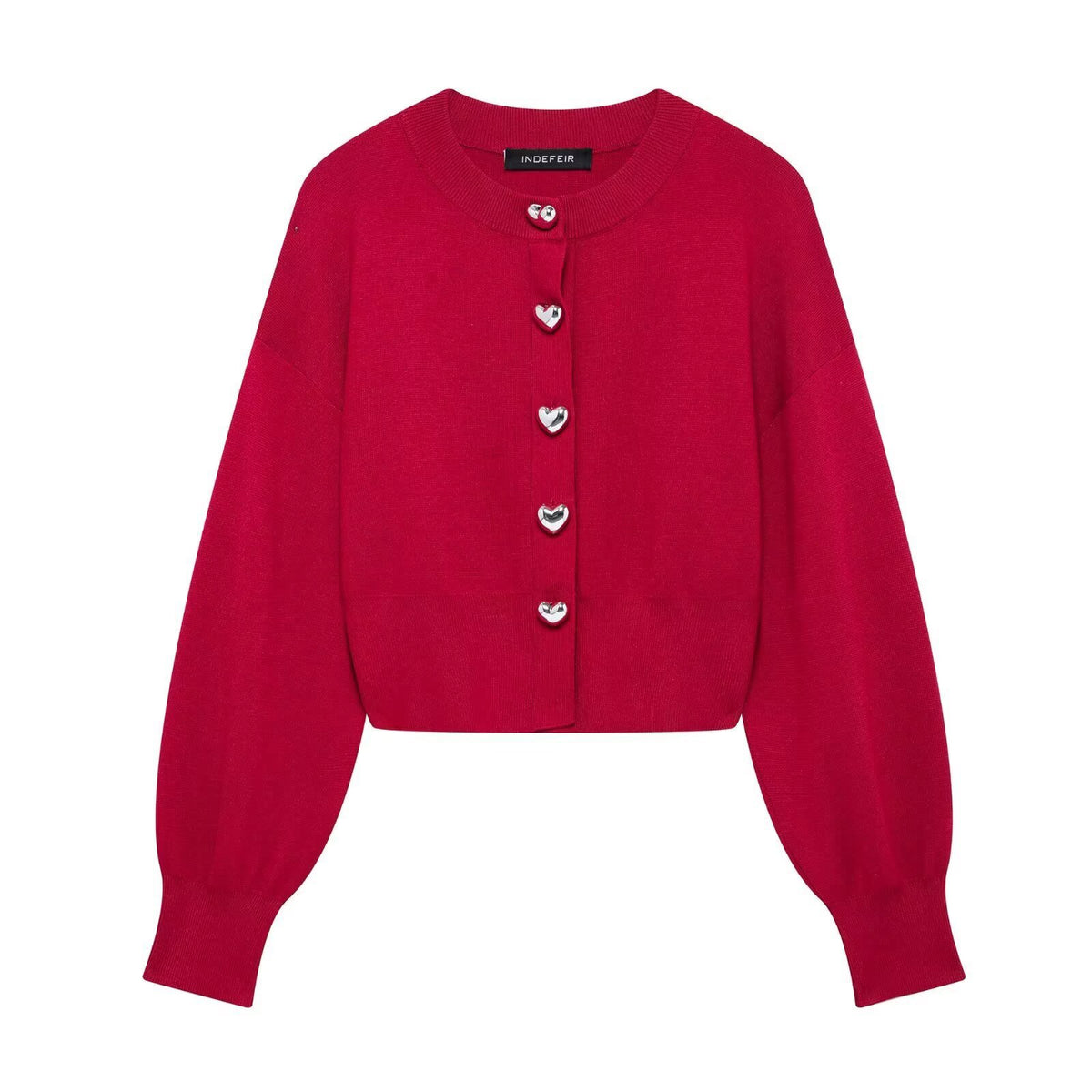 Spring button knit jacket