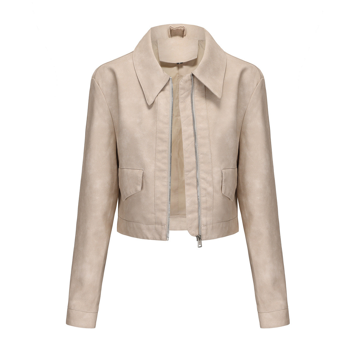 Long sleeved lapel jacket