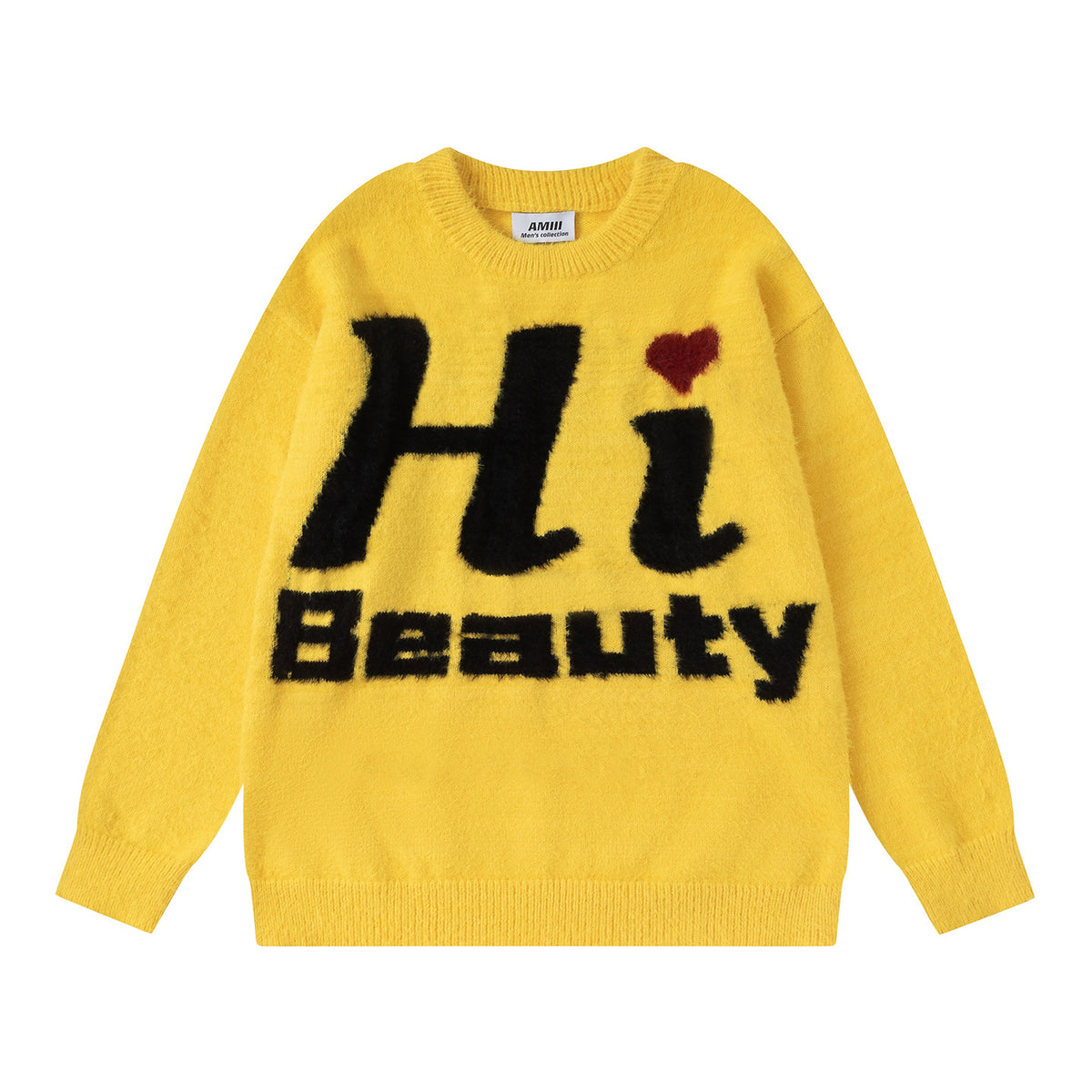 English letter jacquard sweater