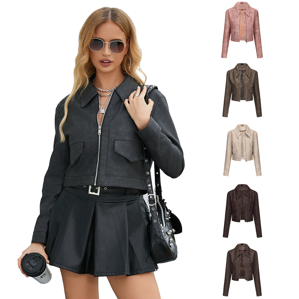 Long sleeved lapel jacket