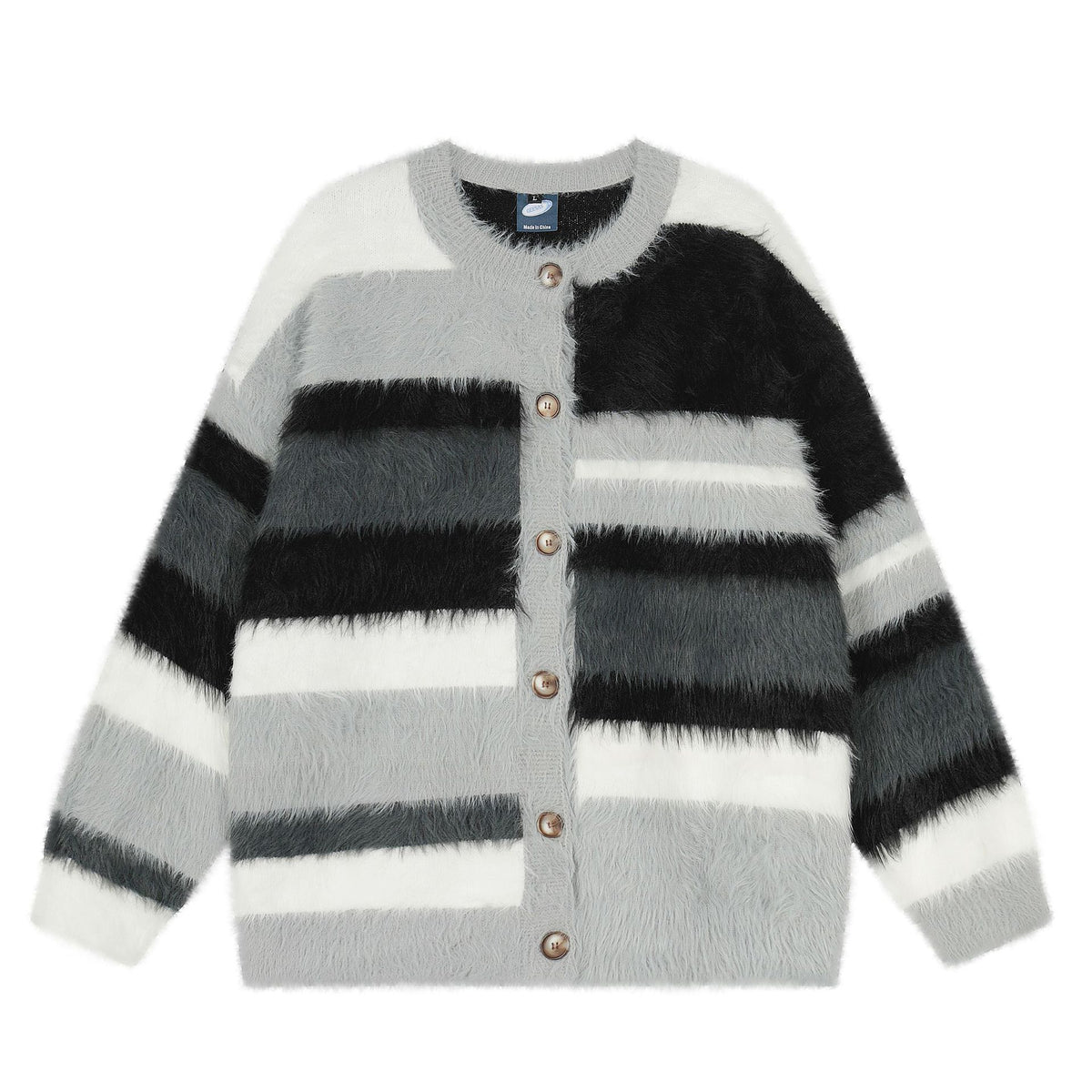 Colorful square cardigan jacket