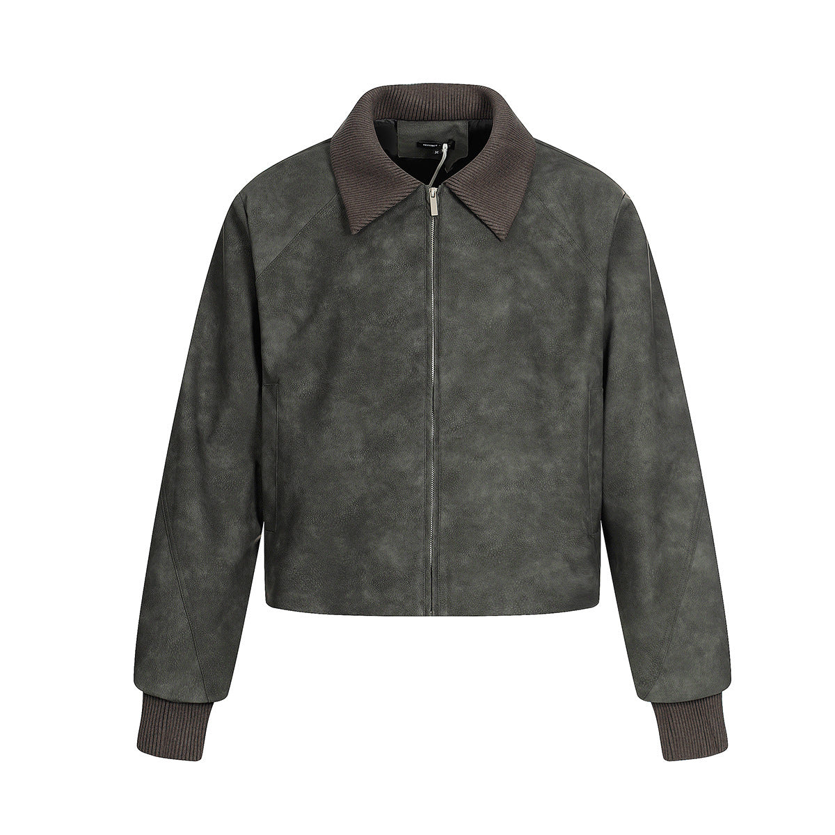 Retro structure niche PU leather jacket motorcycle jacket short jacket