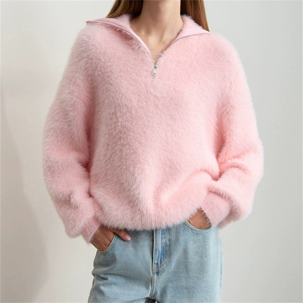 High neck sweater for women
