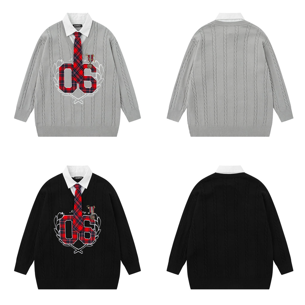 Pattern Fried Dough Twists texture sweater
