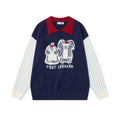 Collar cartoon puppy sweater