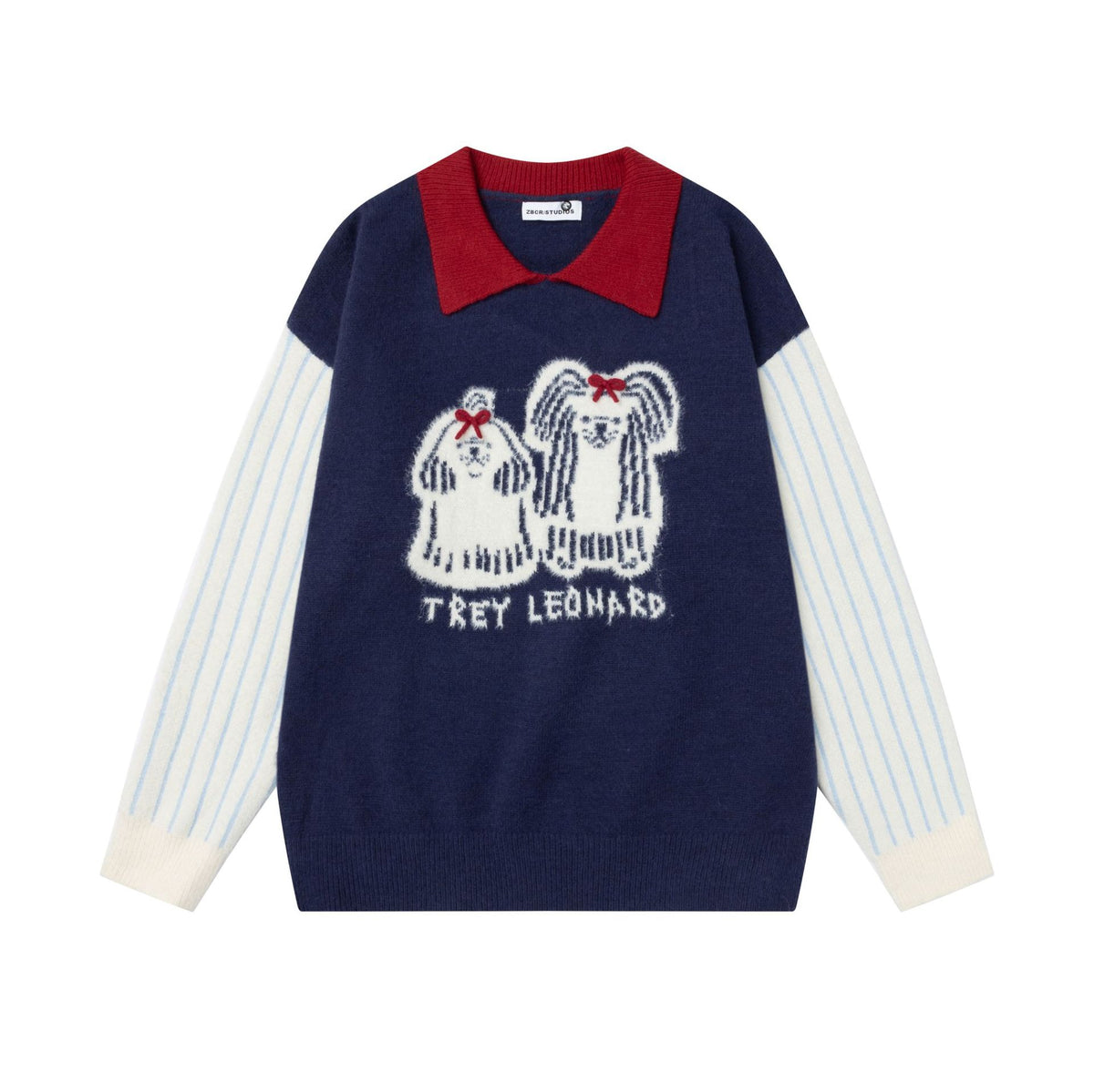 Collar cartoon puppy sweater