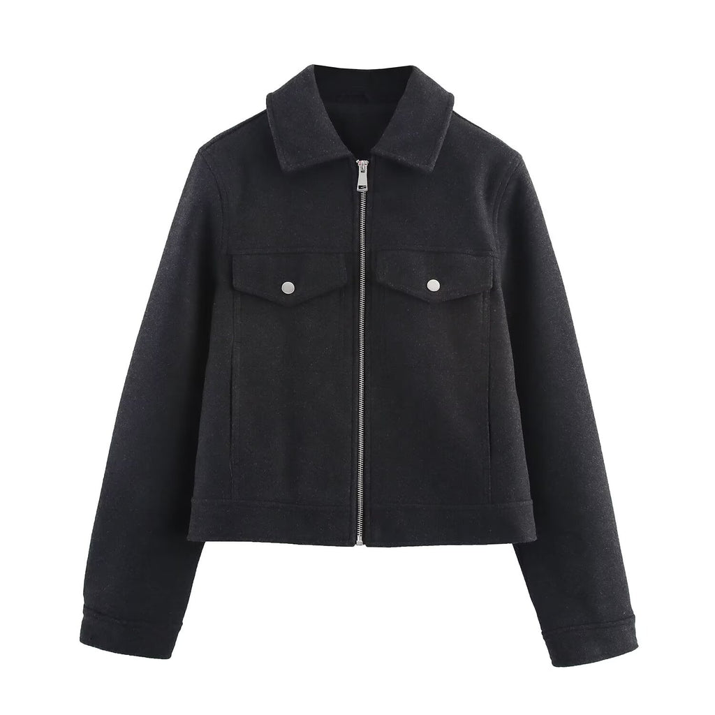 Soft zipper jacket jacket