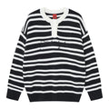 Round neck long sleeved sweater