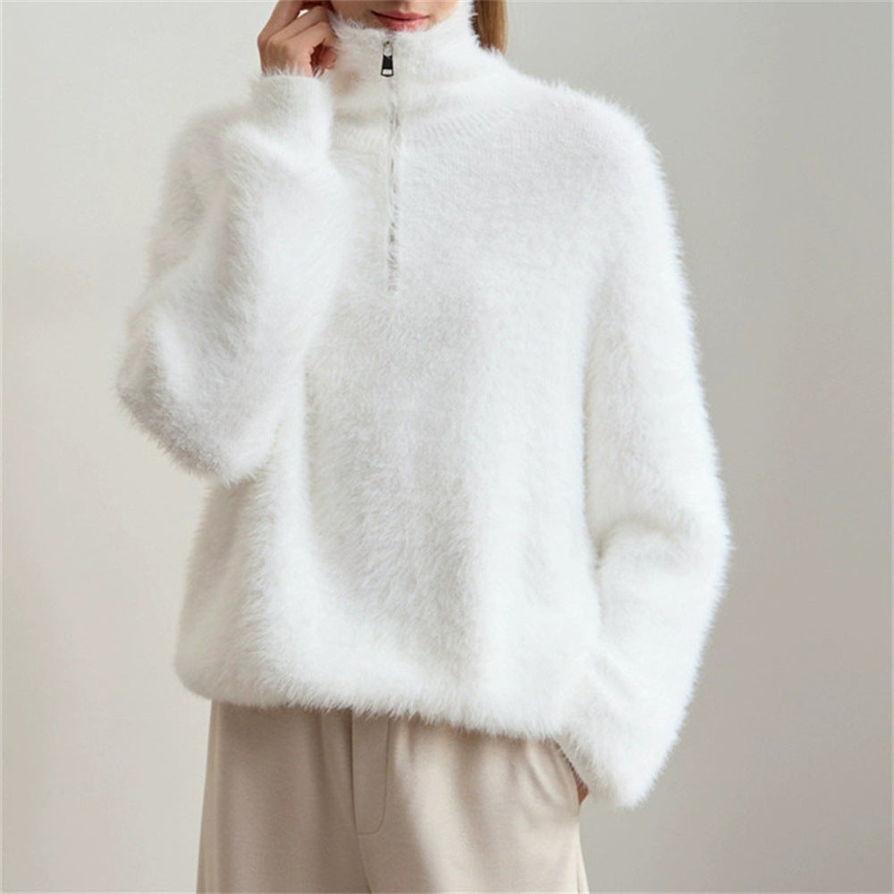 High neck sweater for women