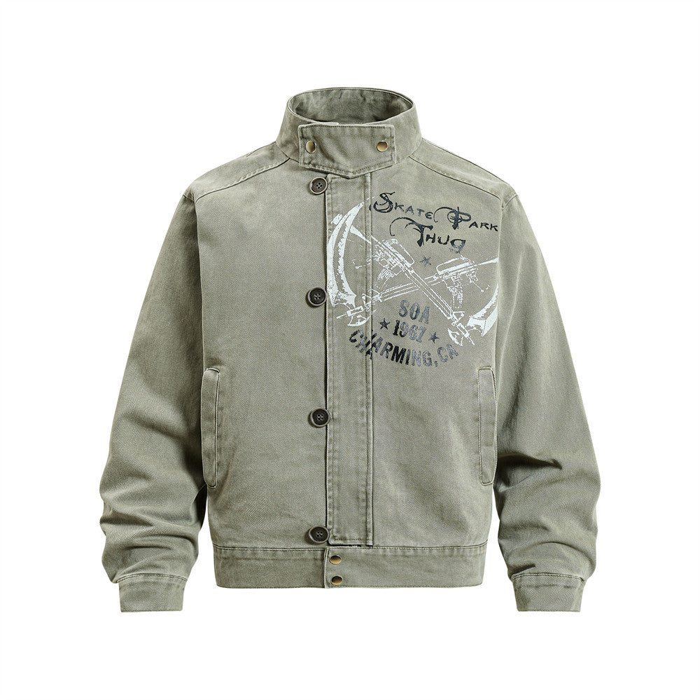 Old collar workwear jacket
