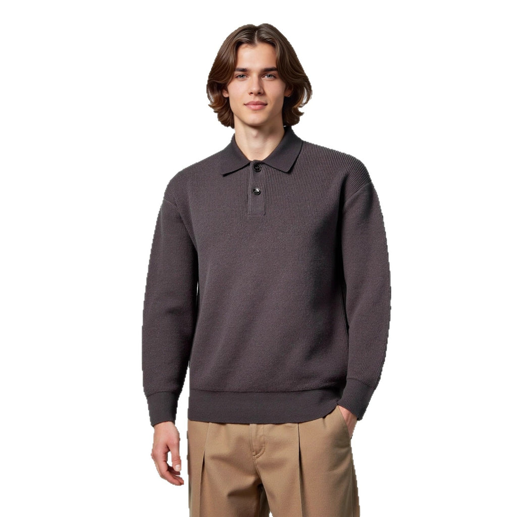 Collar contrasting sweater