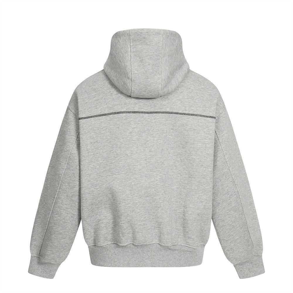 High necked hooded jacket