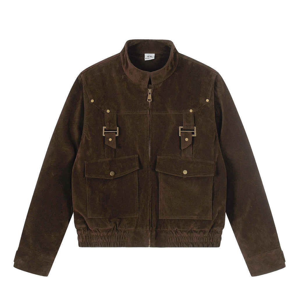 Suede high-end jacket for women's short jacket