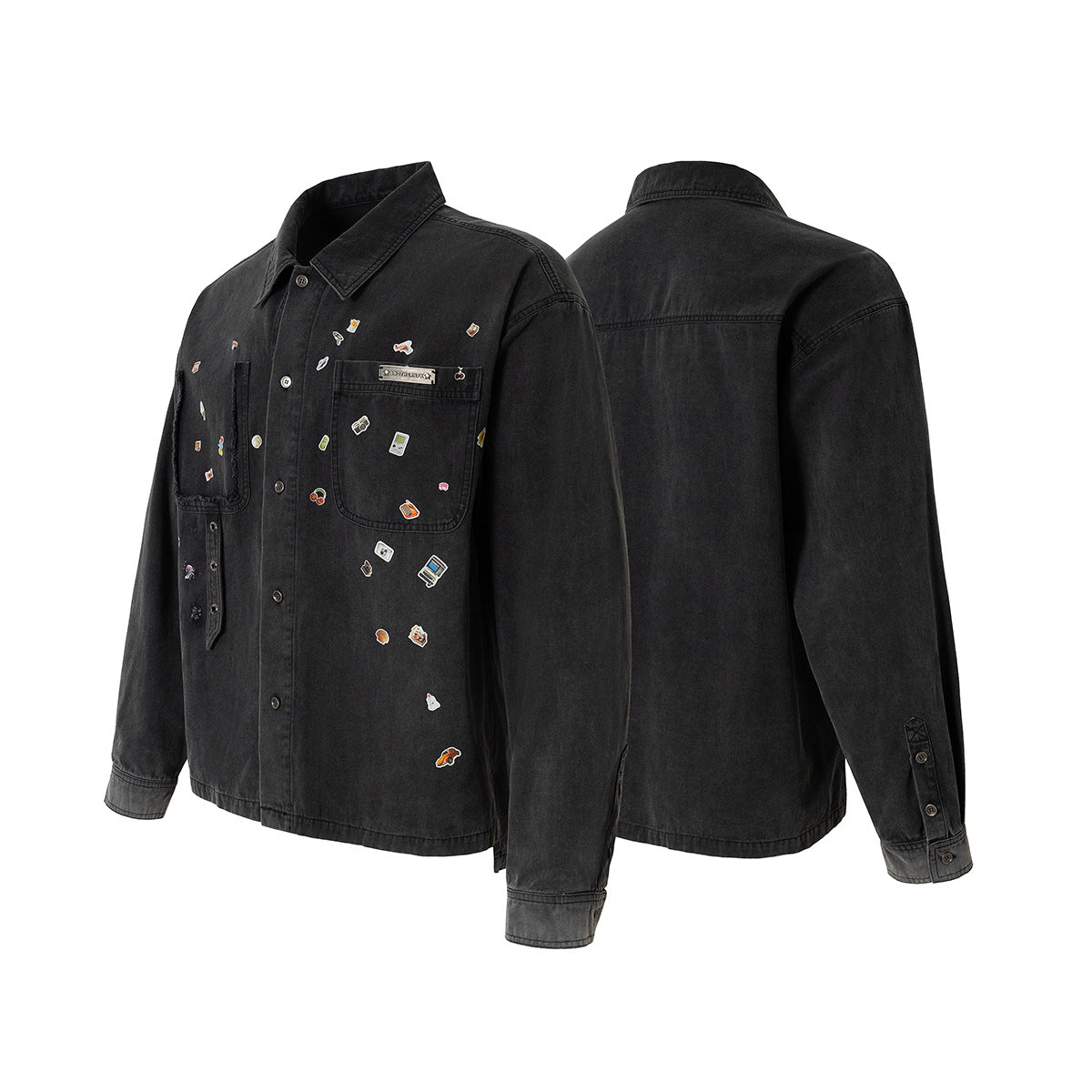 Washed denim jacket jacket