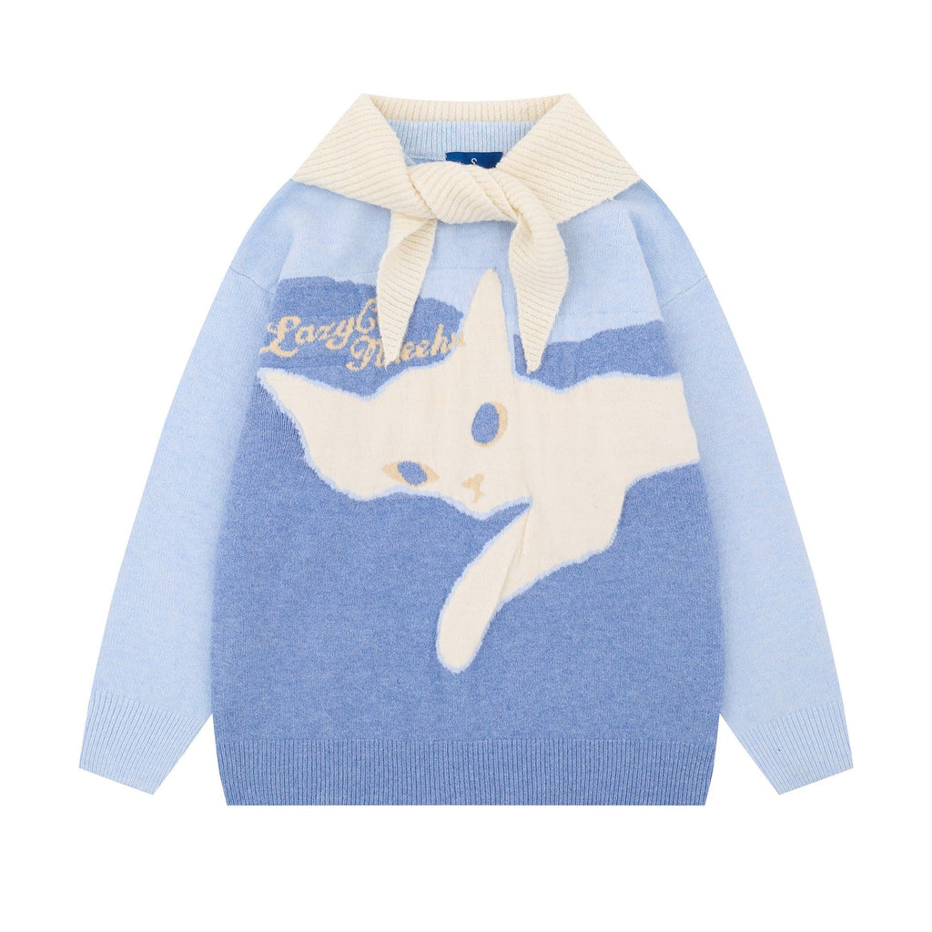 Tie kitten sweater