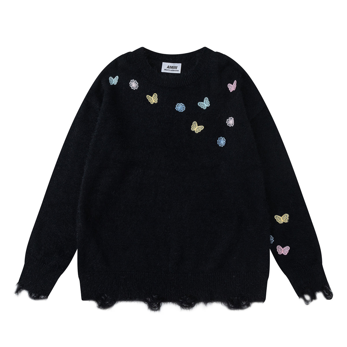 Butterfly Flower Decorative Sweater