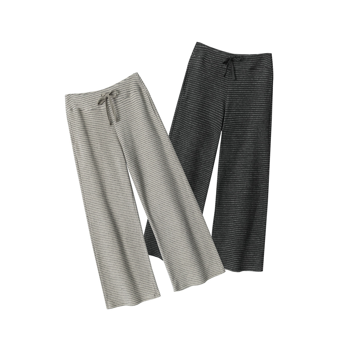 Loose Straight-Leg Casual Pants Women Winter Warm Fleece Lined Pants