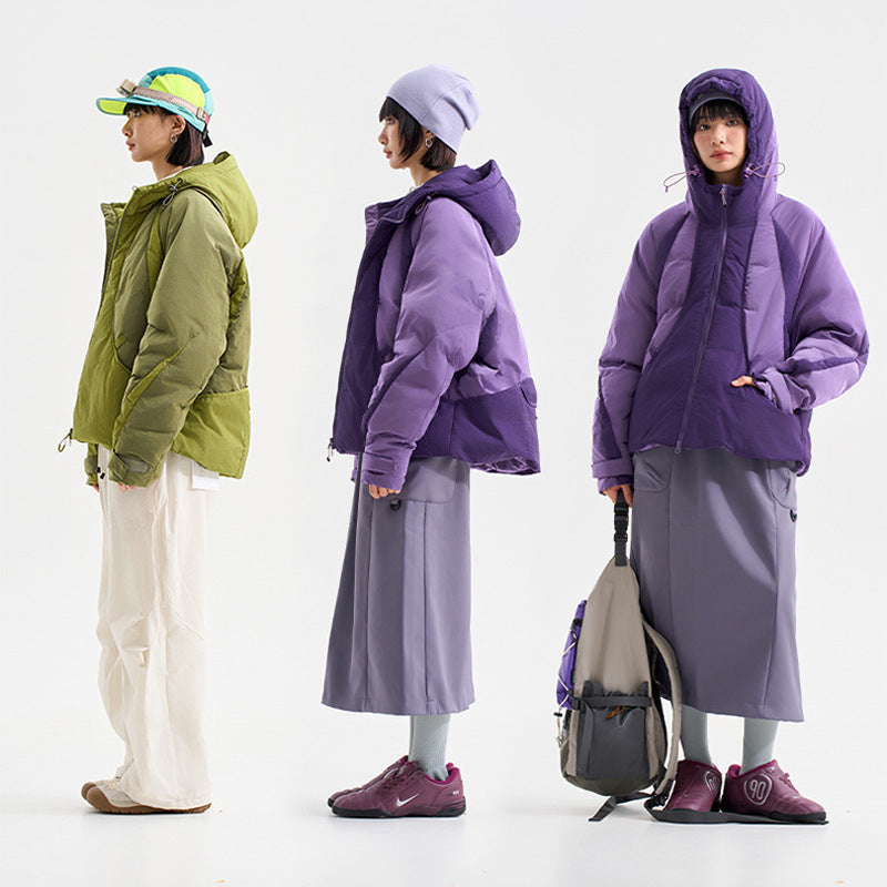 hooded down jacket