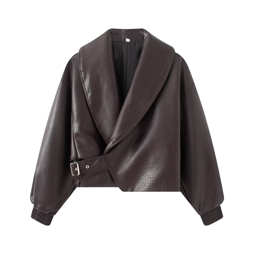 Long sleeved lapel jacket