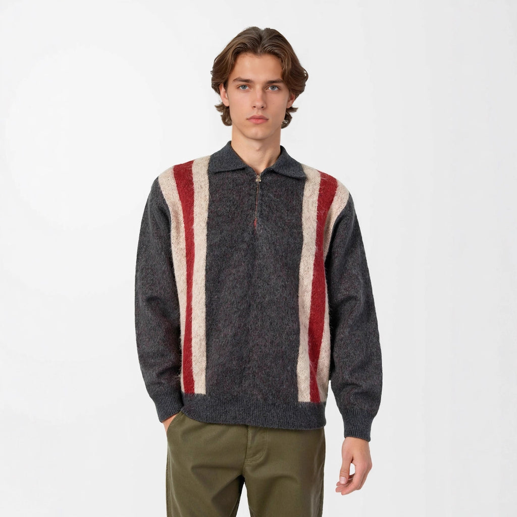 Collar long sleeved sweater