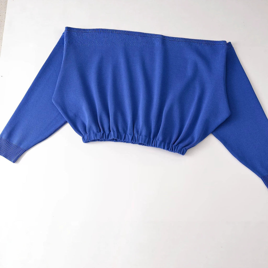 Loose fitting pullover stand up collar fluffy knitted sweater for women