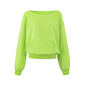 Casual Long Sleeve Off-Shoulder Sweatshirt