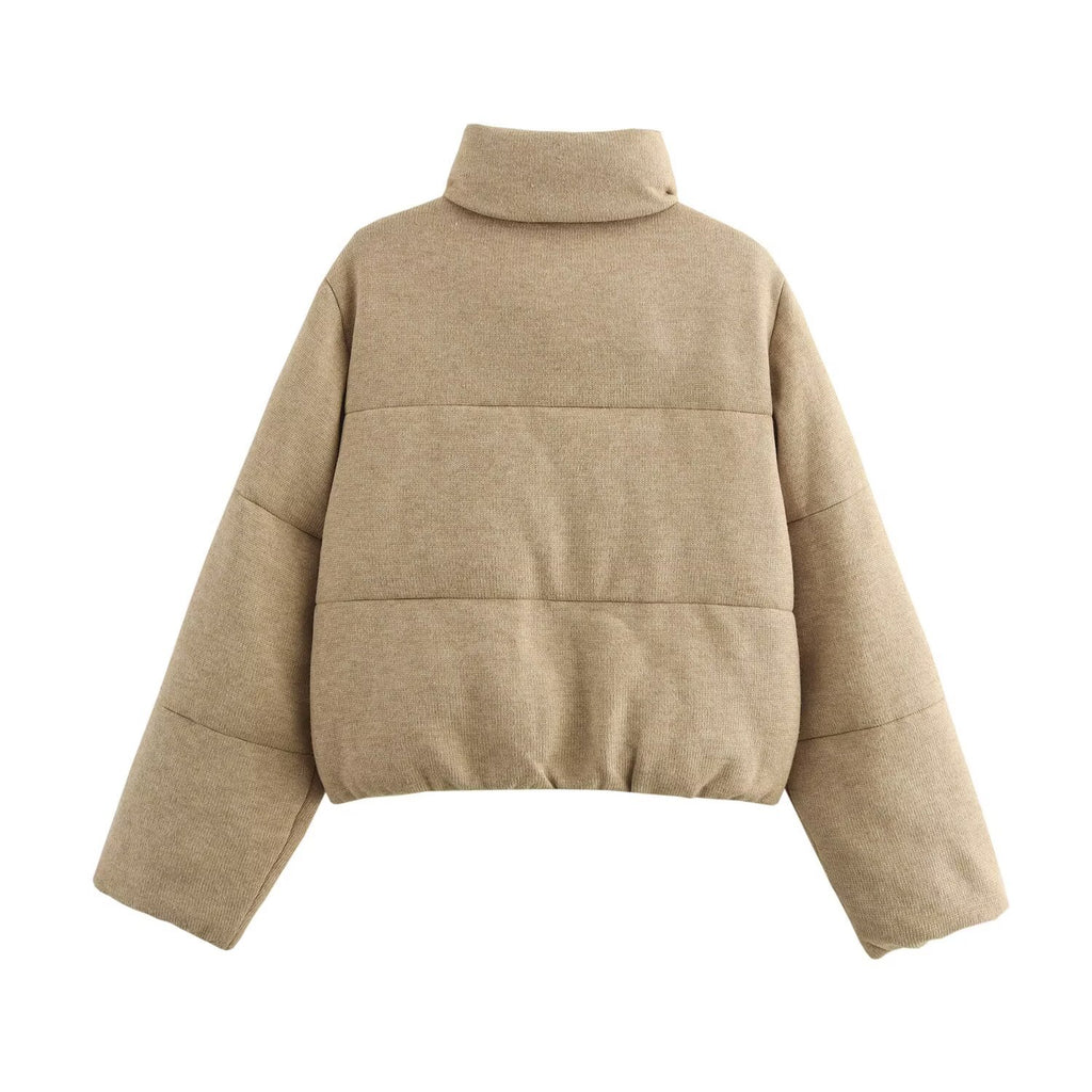 Knitted cotton jacket versatile jacket