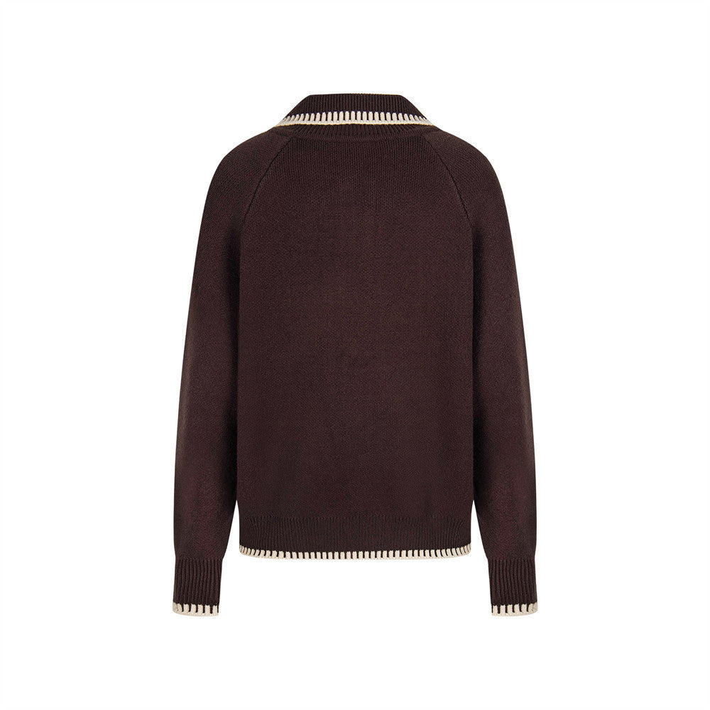 Knitted sweater jacket