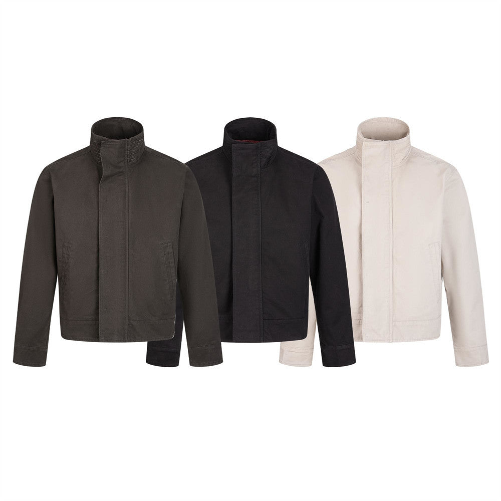 High neck short jacket