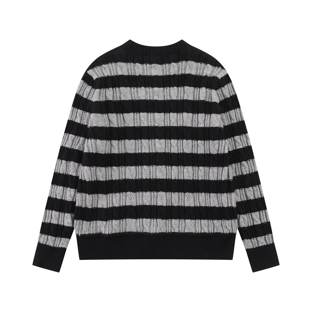 Wide striped texture jacket