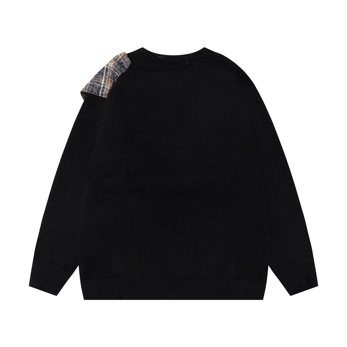 Shirt scarf spliced sweater
