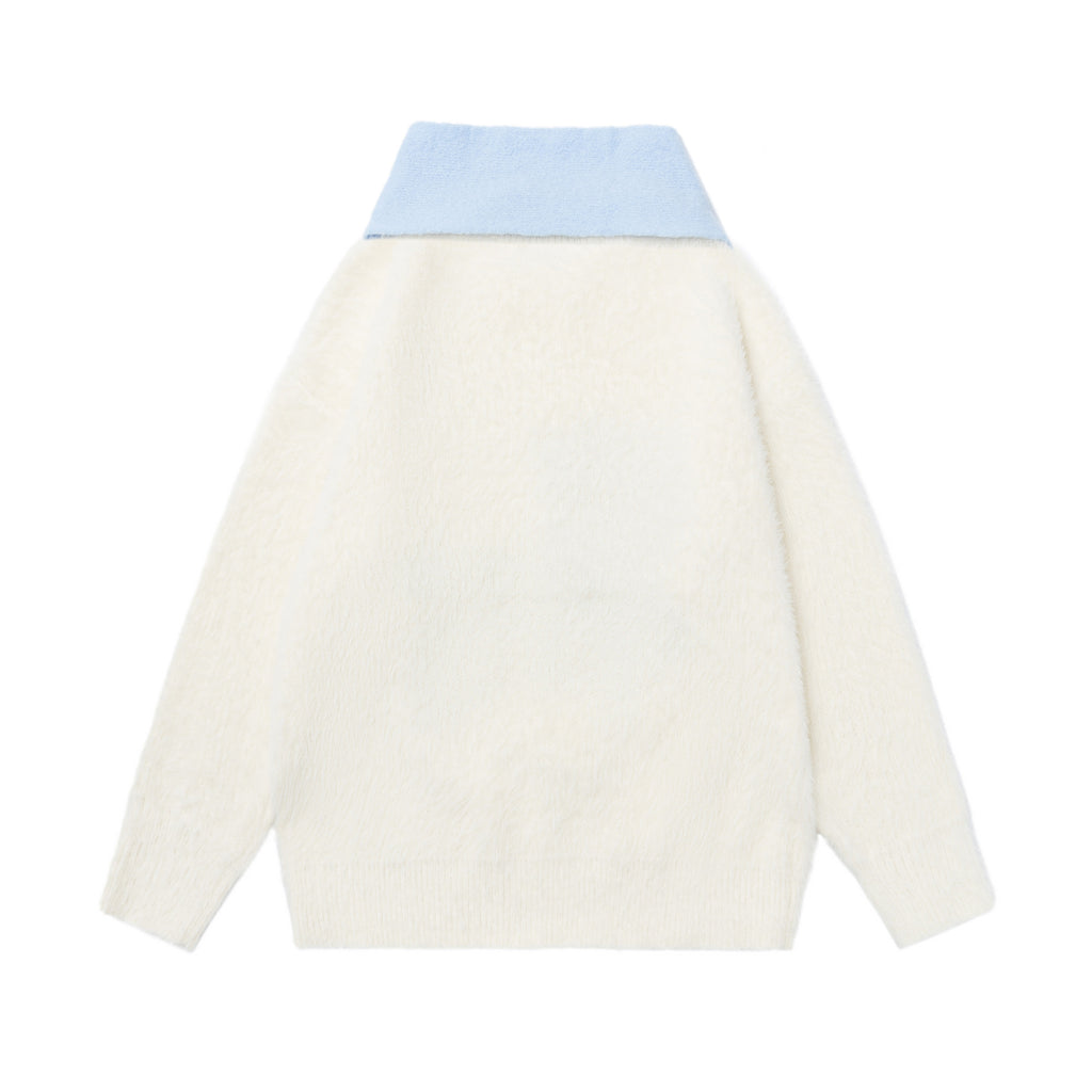 Cartoon Dog Scarf Sweater