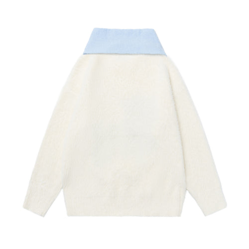 Cartoon Dog Scarf Sweater