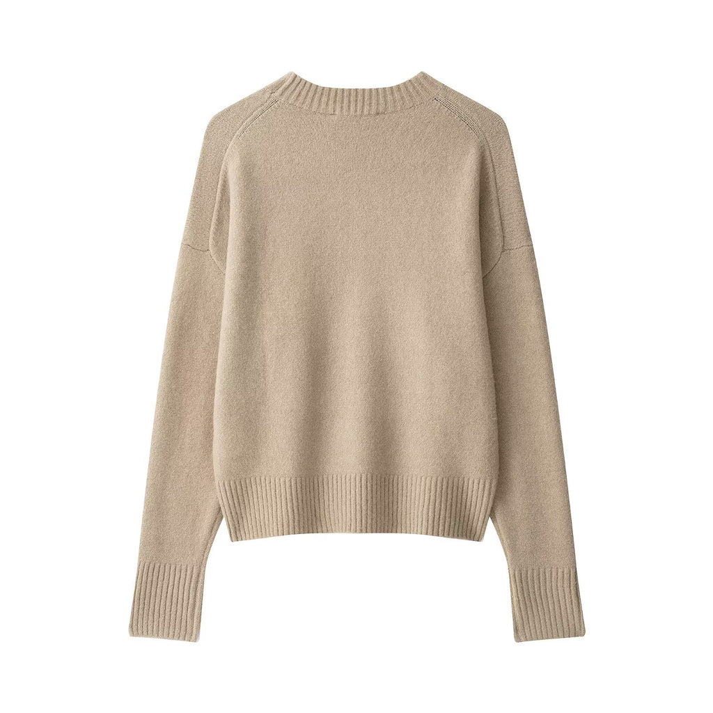Loose and soft touch knitted sweater for women