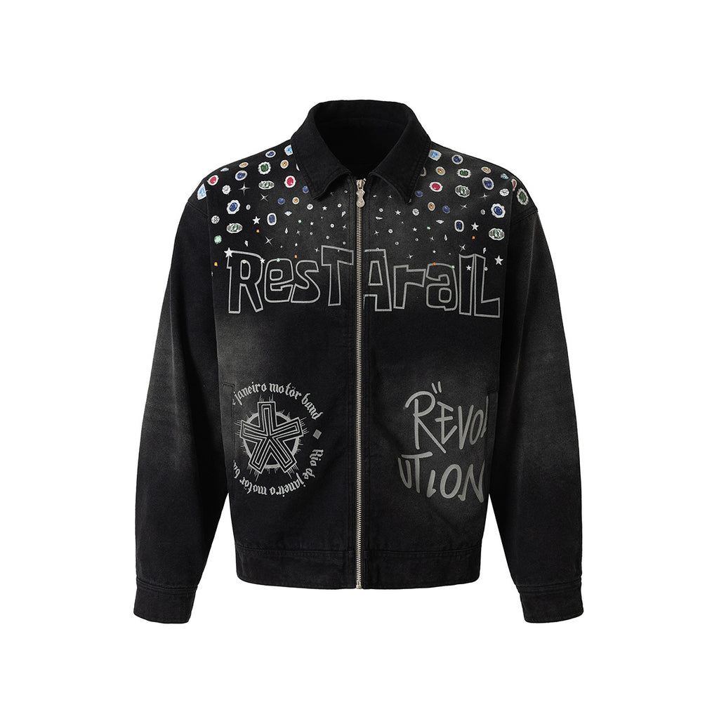 Washed Detroit jacket canvas jacket