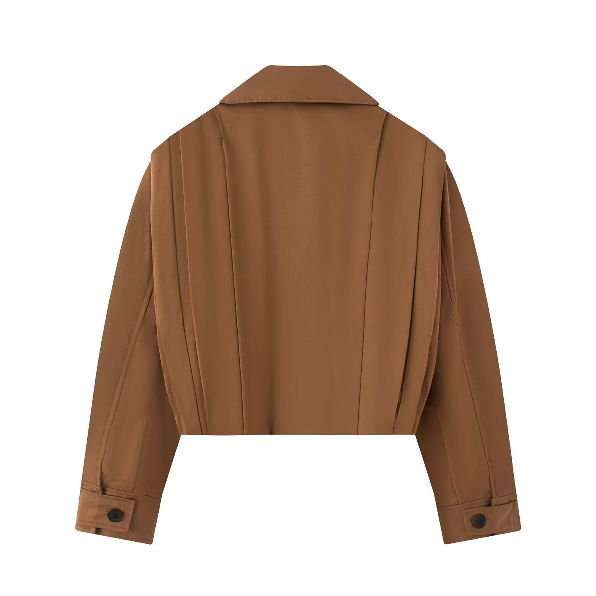 Collar pleated decorative women's jacket jacket