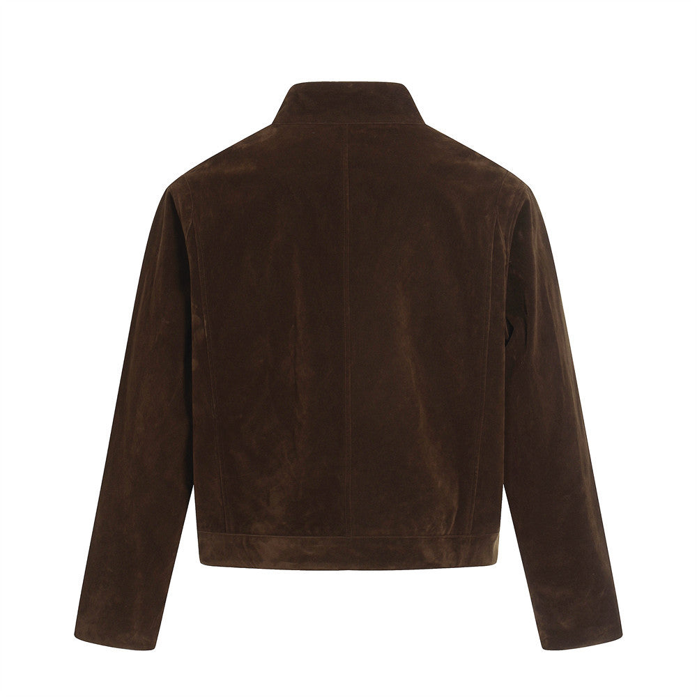 Standing collar pilot jacket
