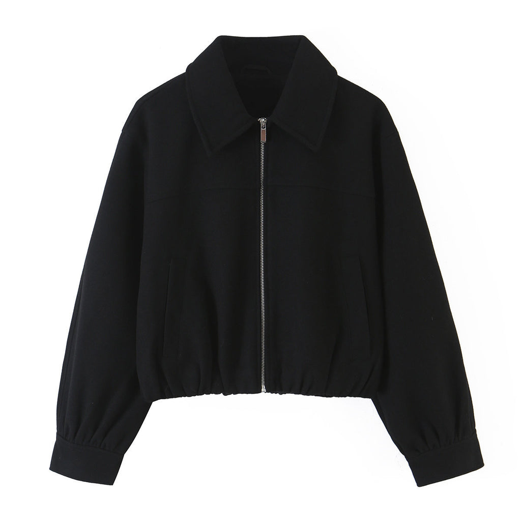 Zipper long sleeved jacket