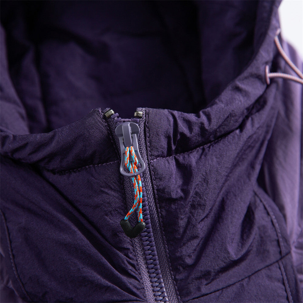 hooded down jacket