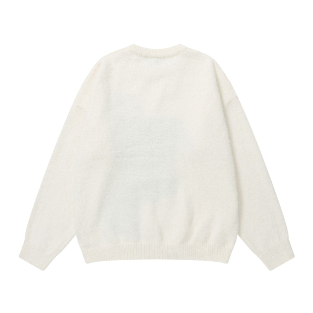Colorful cat jacquard sweater